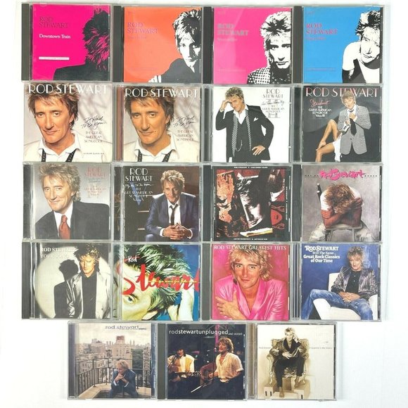 Rod Stewart 20 CD Lot Songbook Storyteller Spanner Hits Xmas Unplugged 1979-2012 - Picture 2 of 13